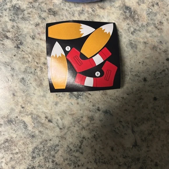 McDonald’s 2024 Sonic the Hedgehog 3 Tails Blue Roller Happy Meal Toy - Picture 3 of 3